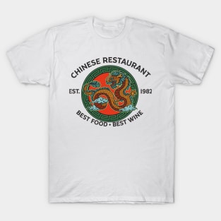 Lee Ho Fooks Vintage Chinese Restaurant Dragon Design T-Shirt